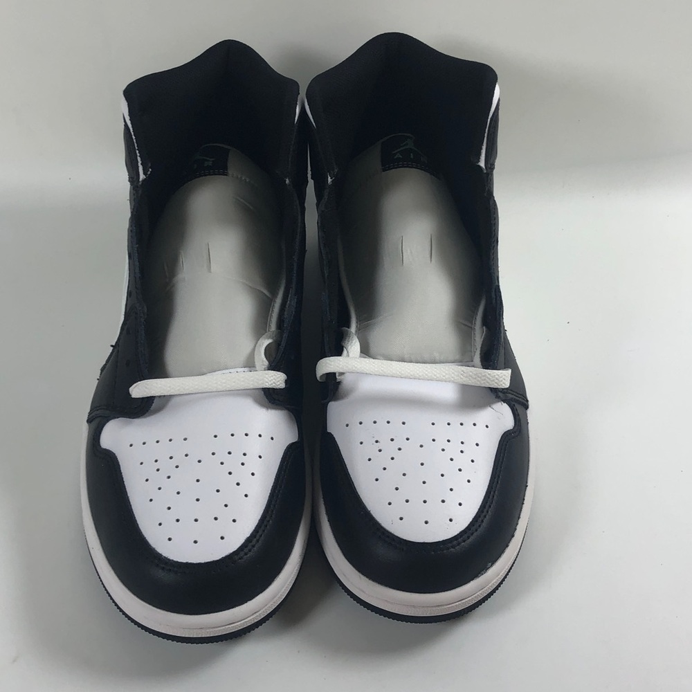 Nike Air Jordan 1 Mid Green Glow White Black Shoes DQ8426-103 Men's no box - Picture 3 of 4